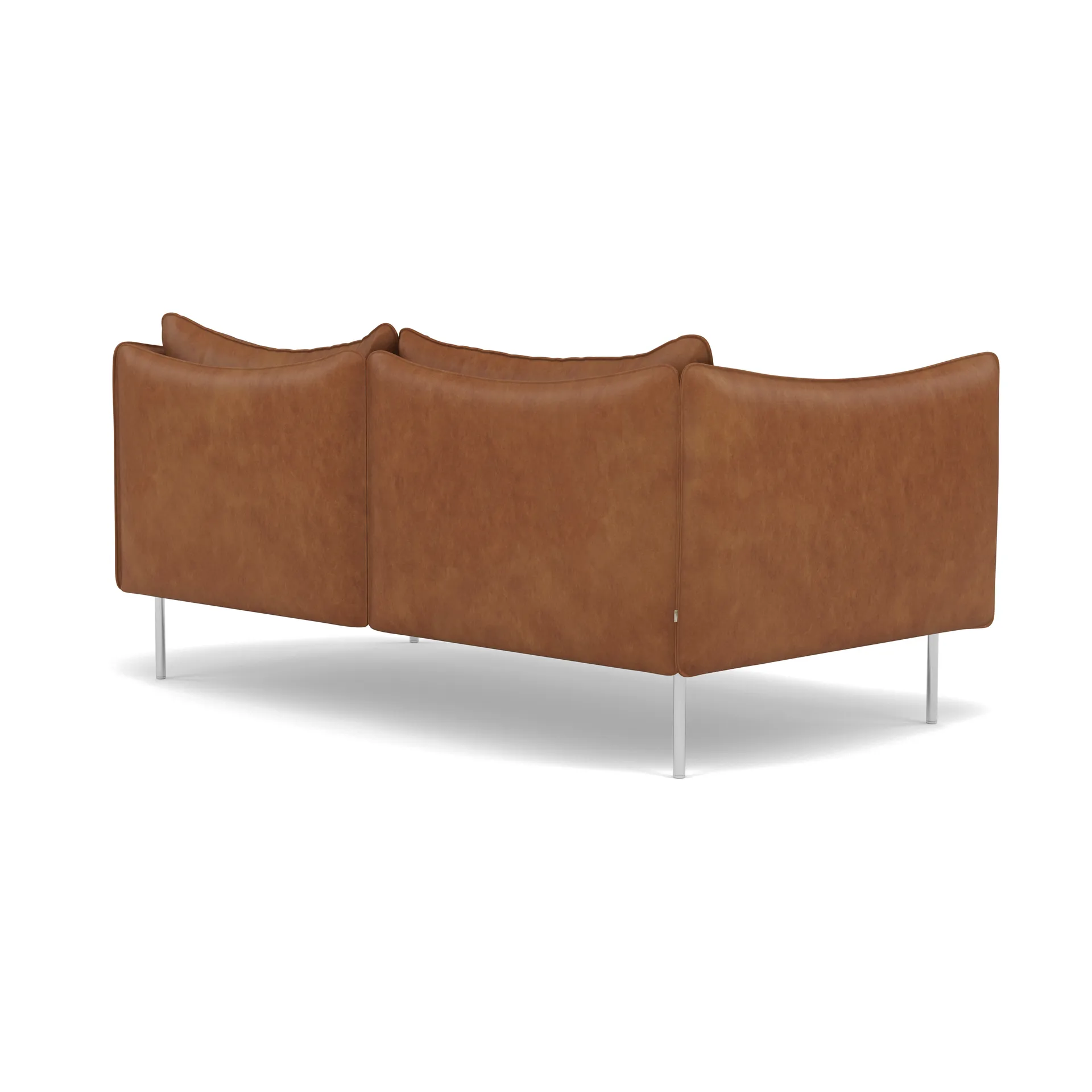 Tiki Sofa 2 Sitz, Vintage Rangers-polished stainless steel Fogia