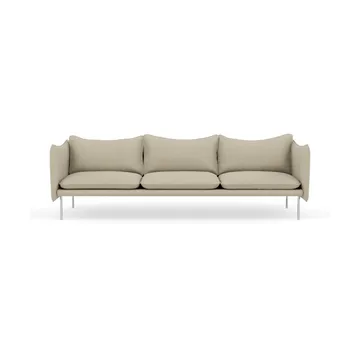 Tiki Sofa 3-Sitz - Barnum 2-teilig-polished stainless steel - Fogia