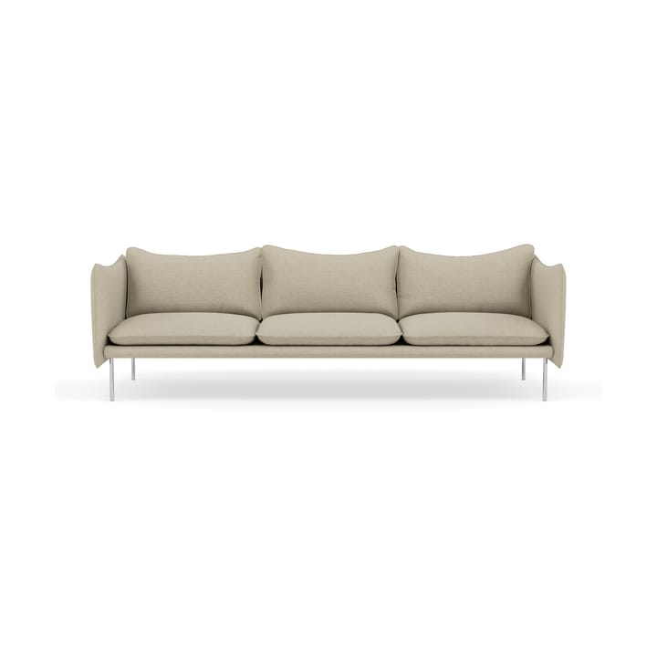 Tiki Sofa 3-Sitz - Barnum 2-teilig-polished stainless steel - Fogia
