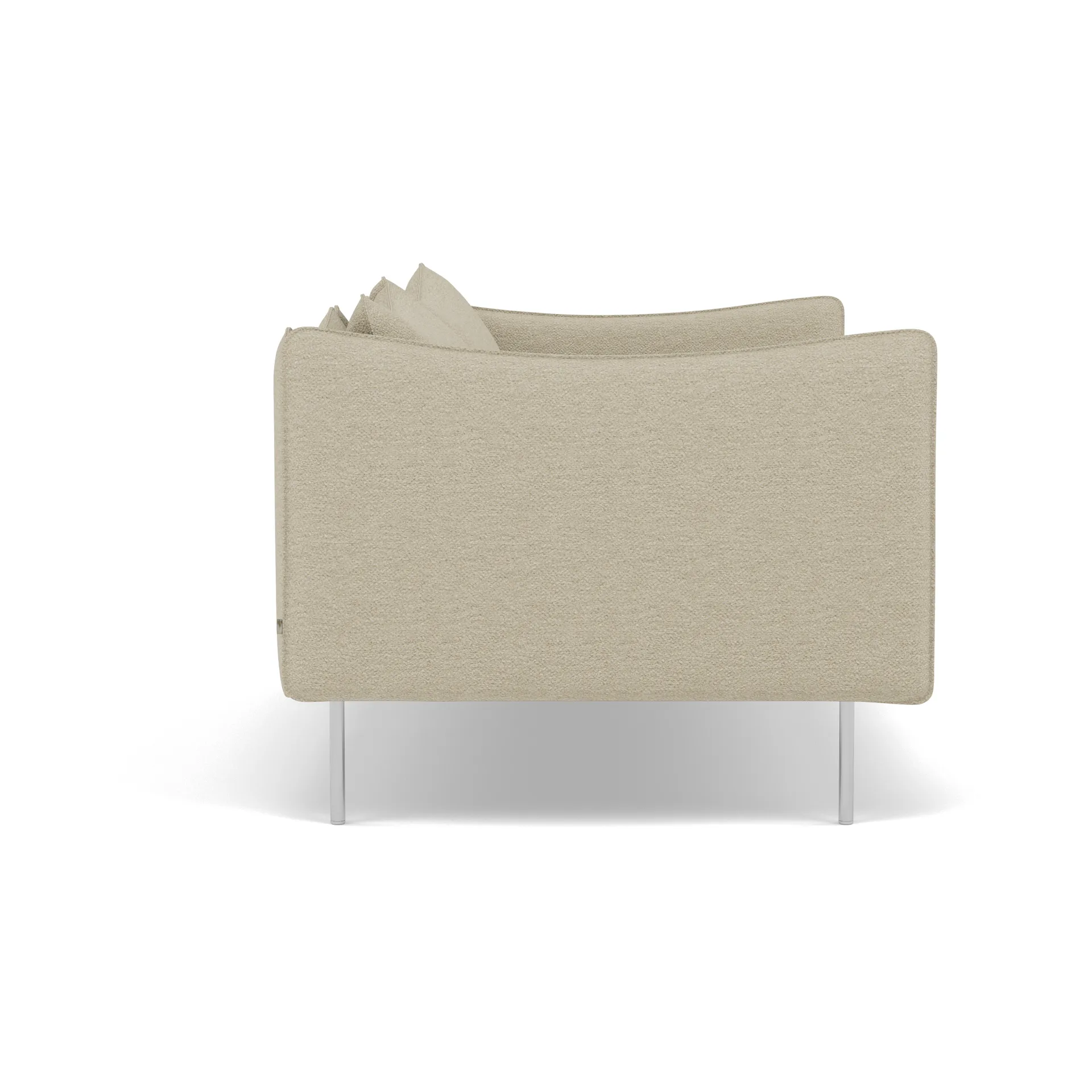 Tiki Sofa 3-Sitz, Barnum 2-teilig-polished stainless steel Fogia