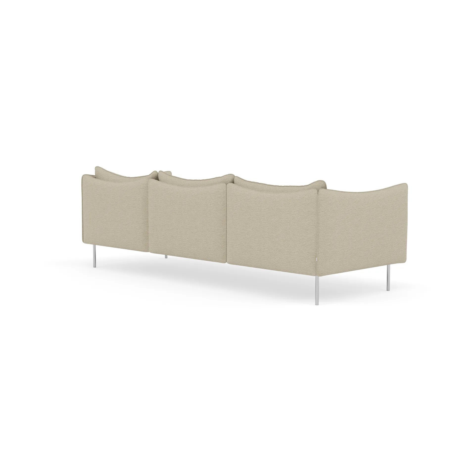 Tiki Sofa 3-Sitz, Barnum 2-teilig-polished stainless steel Fogia