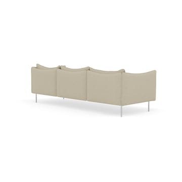 Tiki Sofa 3-Sitz - Barnum 2-teilig-polished stainless steel - Fogia