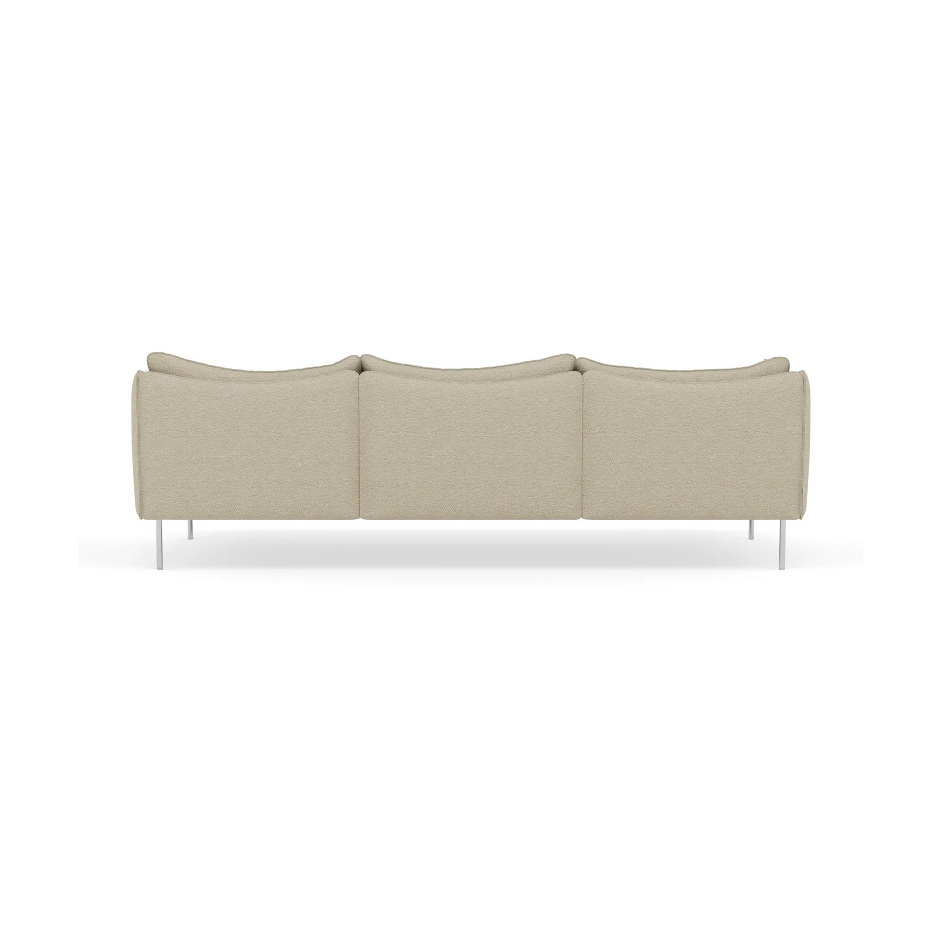 Tiki Sofa 3-Sitz, Barnum 2-teilig-polished stainless steel Fogia
