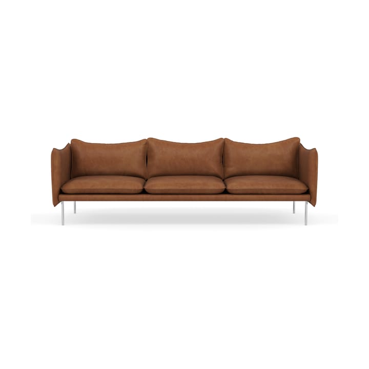 Tiki Sofa 3-Sitz - der Vintage Rangers-polished stainless steel - Fogia