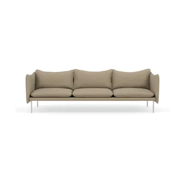 Tiki Sofa 3-Sitz - Ecriture 0240-polished stainless steel - Fogia