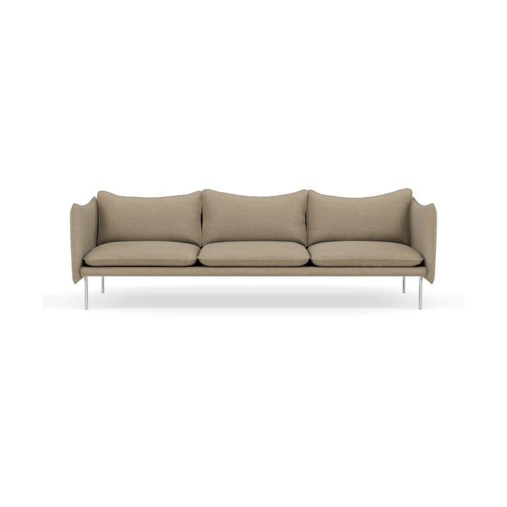 Tiki Sofa 3-Sitz - Ecriture 0240-polished stainless steel - Fogia