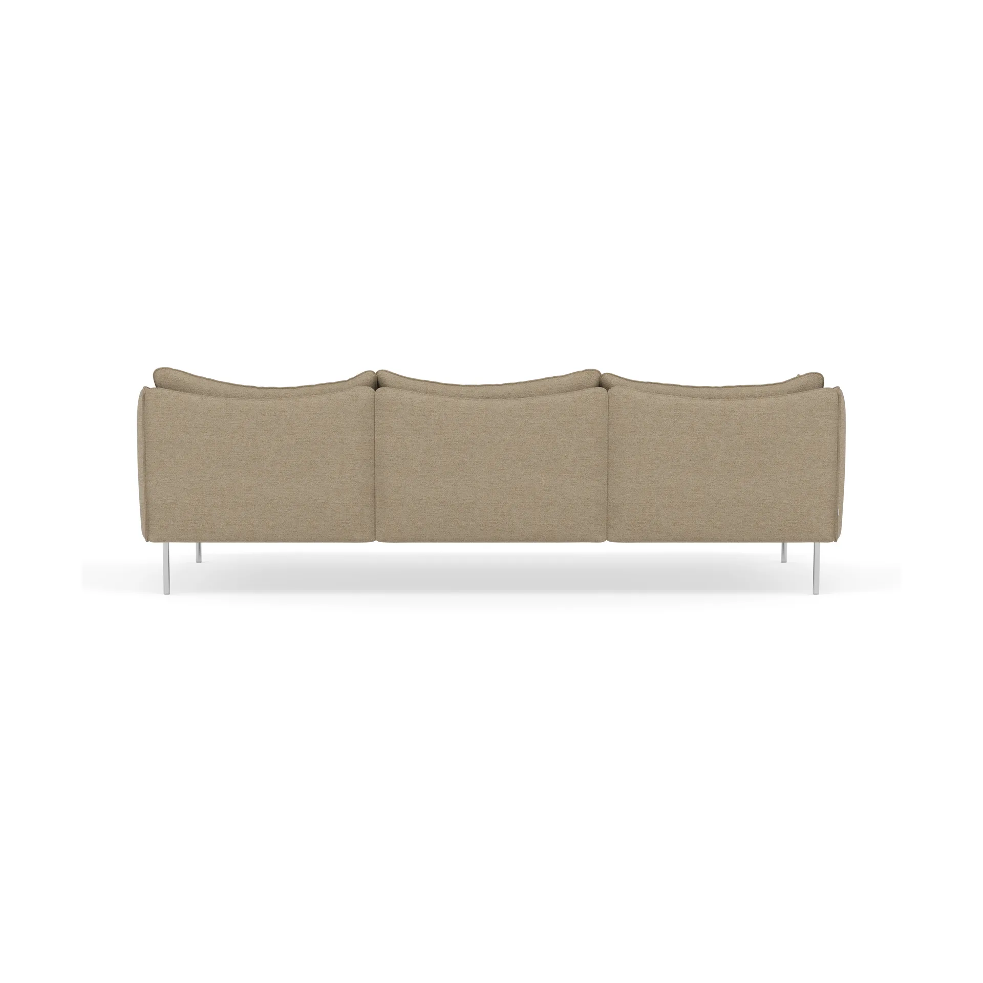 Tiki Sofa 3-Sitz, Ecriture 0240-polished stainless steel Fogia