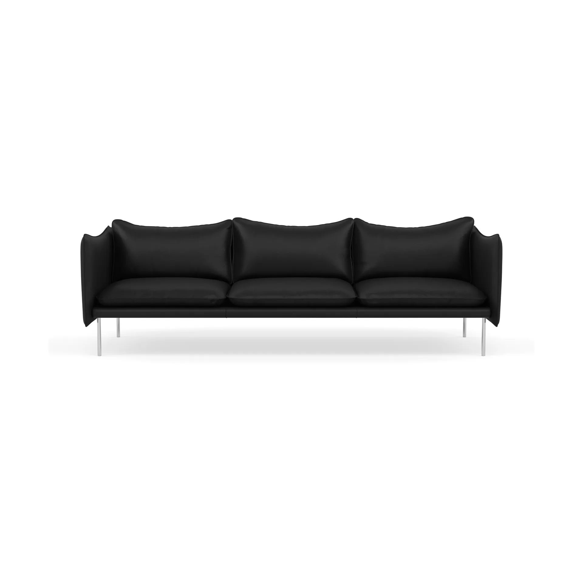 Tiki Sofa 3-Sitz, Elmosoft 99999-polished stainless steel Fogia