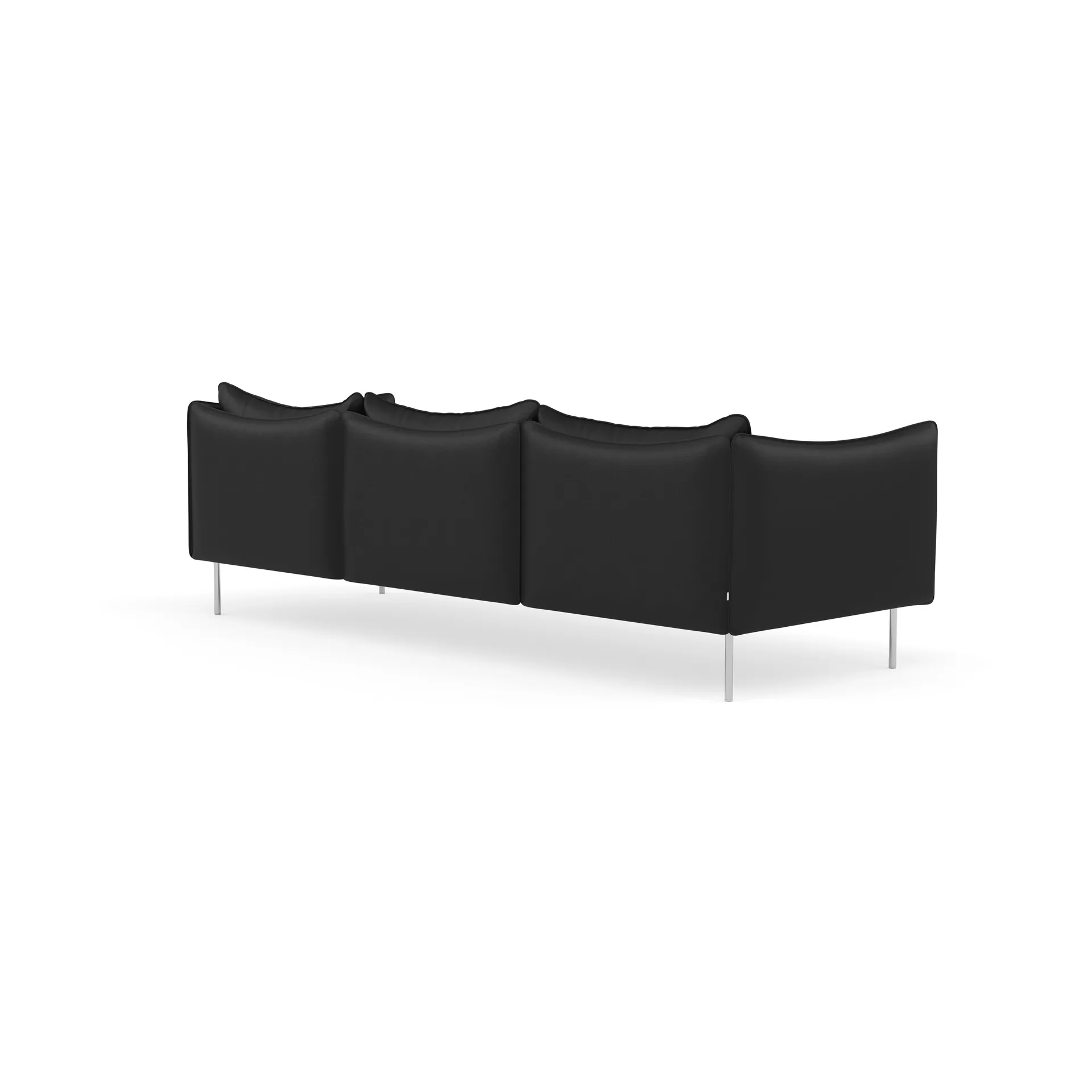 Tiki Sofa 3-Sitz, Elmosoft 99999-polished stainless steel Fogia