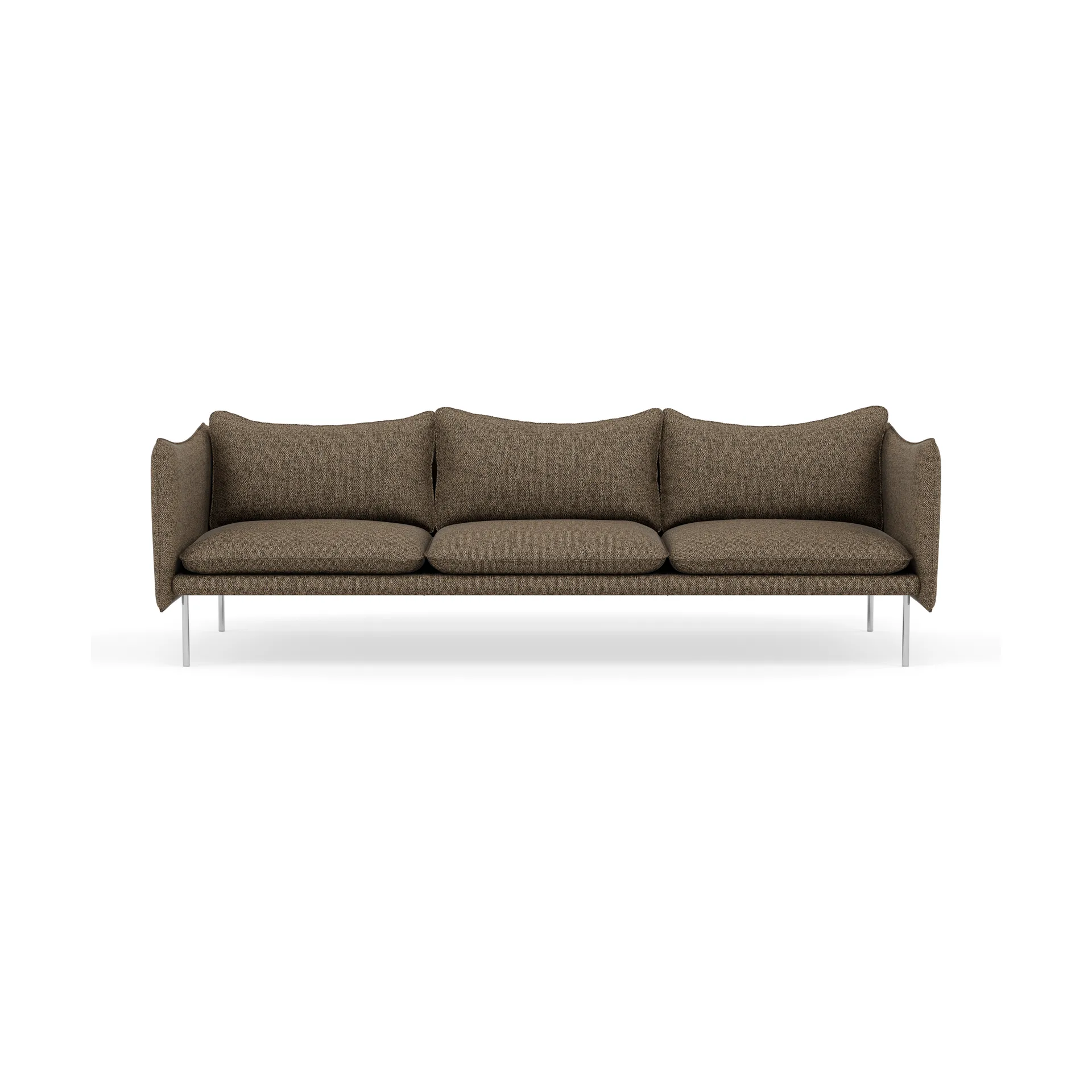 Tiki Sofa 3-Sitz, Safire 0001-polished stainless steel Fogia