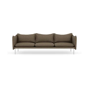 Tiki Sofa 3-Sitz - Safire 0001-polished stainless steel - Fogia