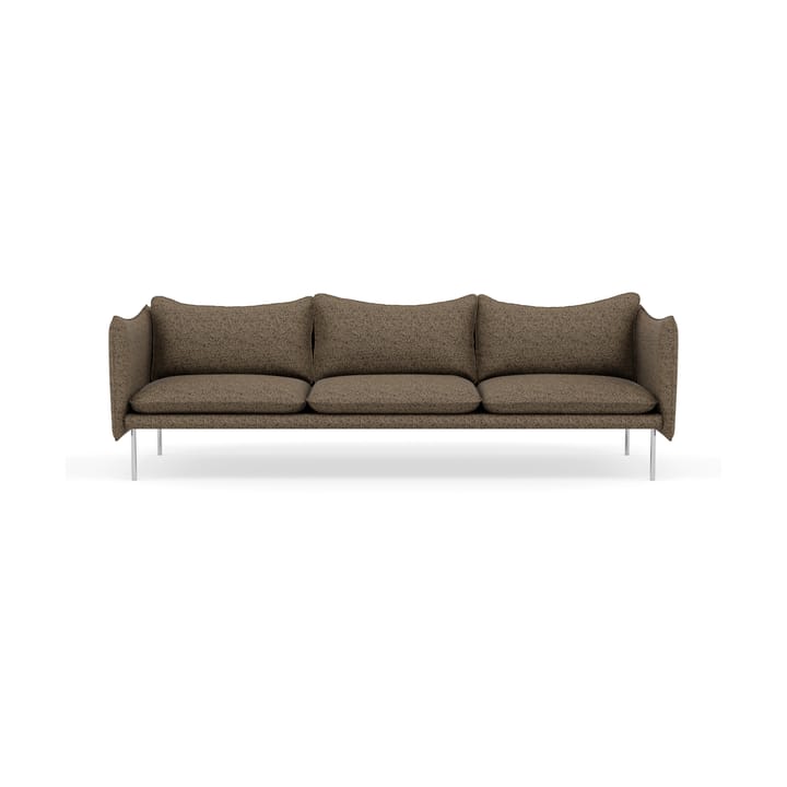 Tiki Sofa 3-Sitz - Safire 0001-polished stainless steel - Fogia