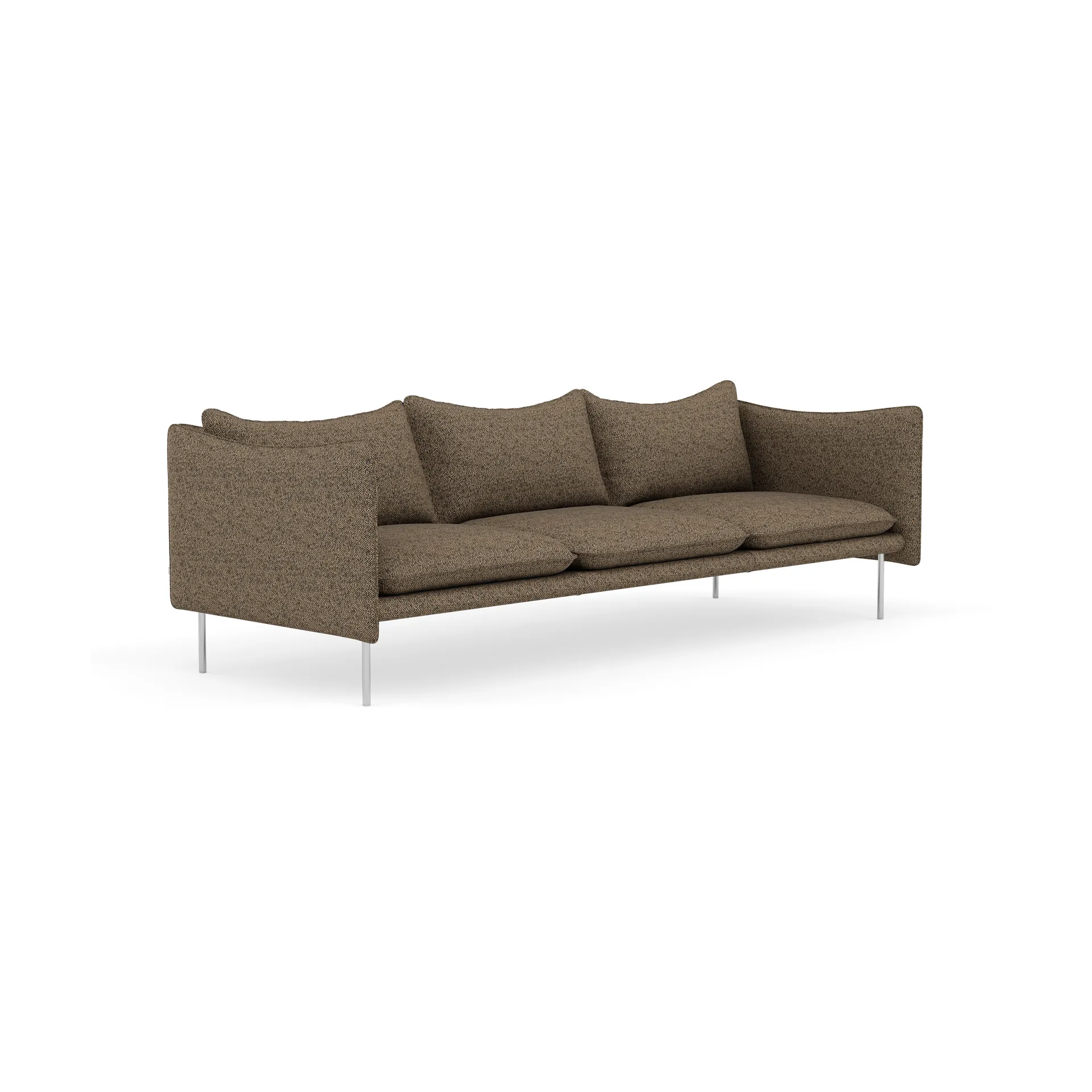 Tiki Sofa 3-Sitz, Safire 0001-polished stainless steel Fogia