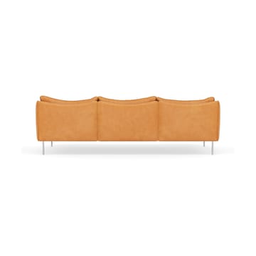 Tiki Sofa 3-Sitz - Vintage Cognac-polished stainless steel - Fogia