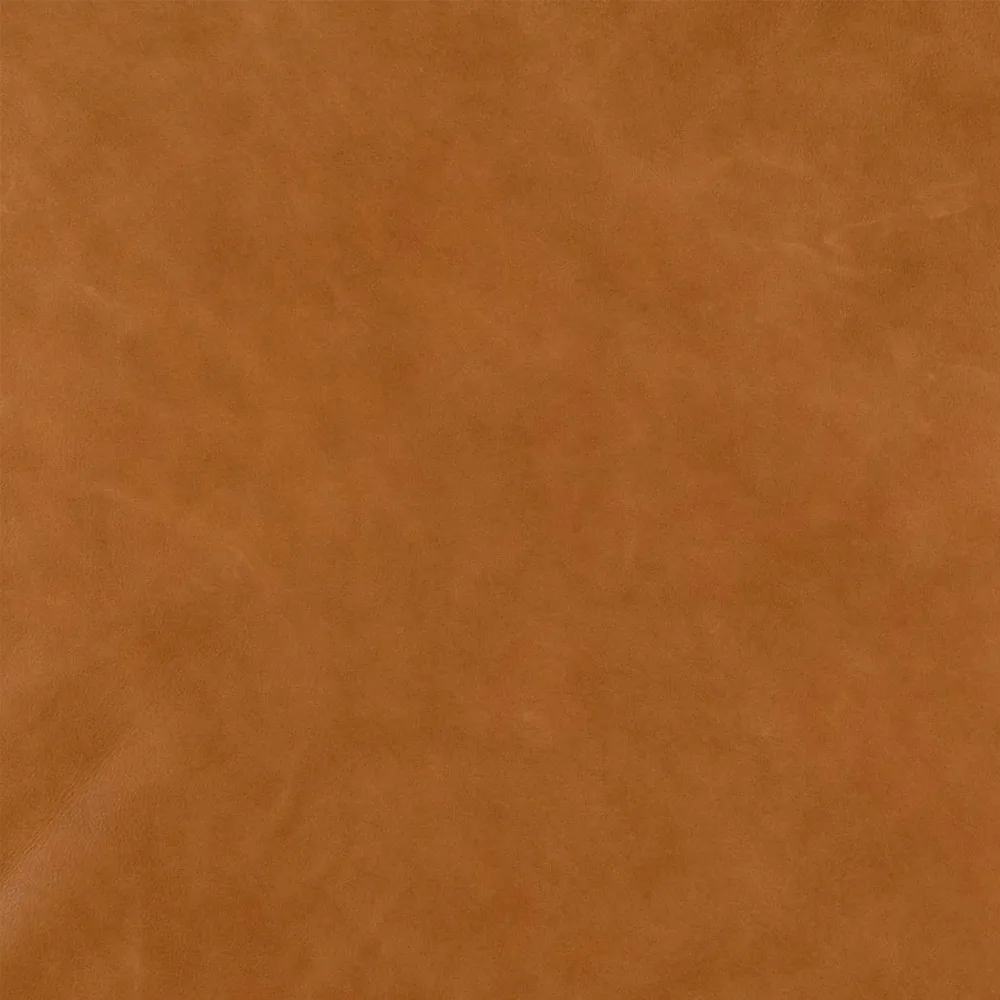 Tiki Sofa 3-Sitz, Vintage cognac-svarta Stahlbeine Fogia