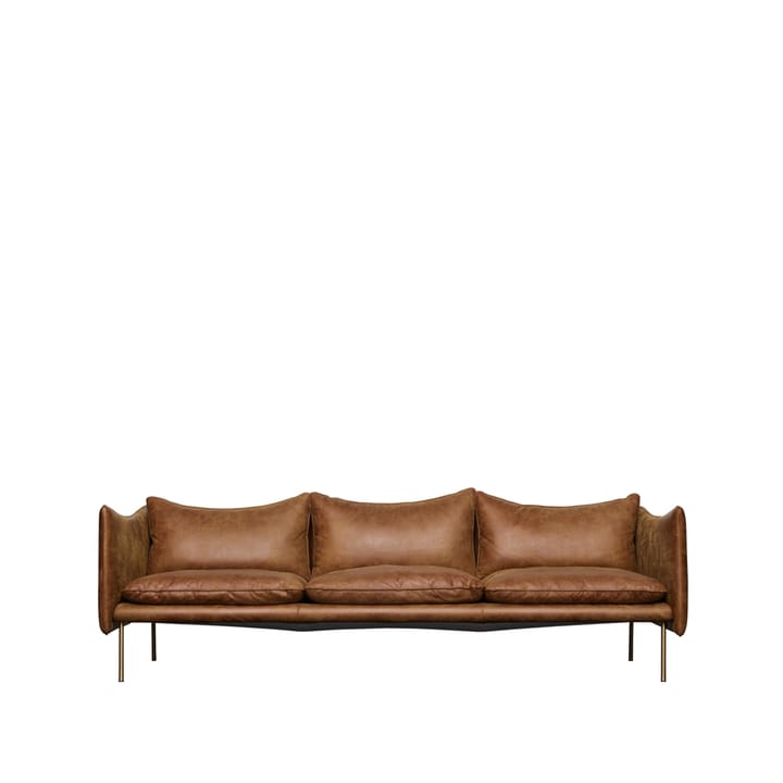 Tiki Sofa 3-Sitz - Vintage Rangers brun-schwarz Beine - Fogia