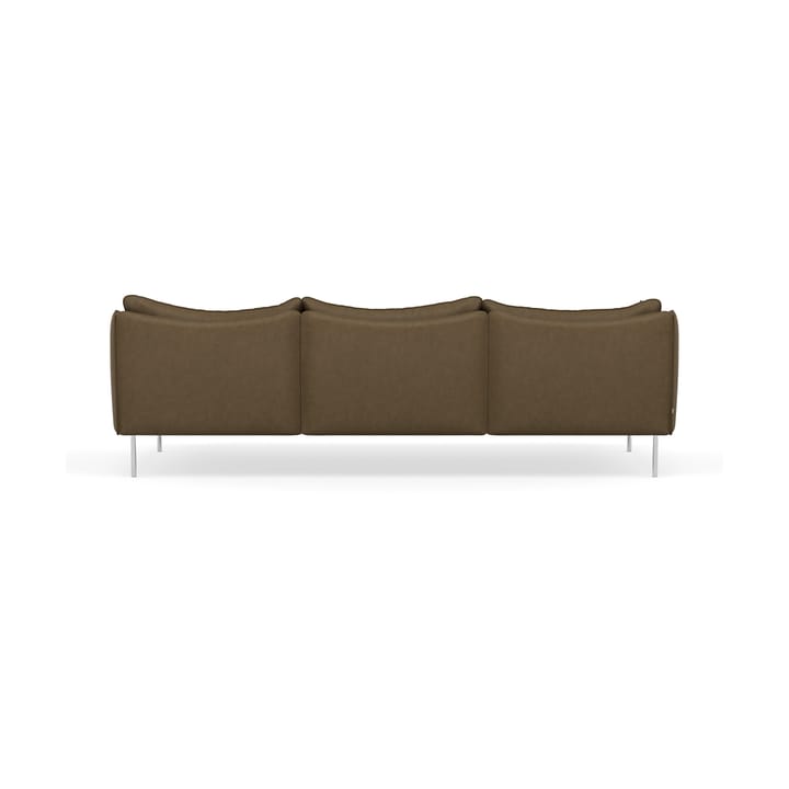 Tiki Sofa 3-Sitz, Vintage Tabacco-polished stainless steel Fogia