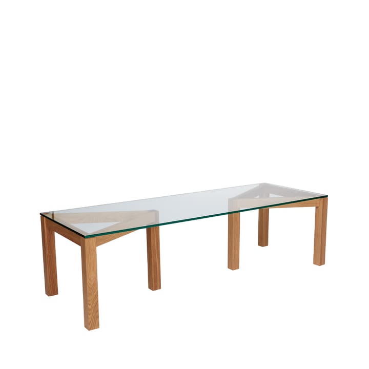 Winwin Couchtisch, glas klar, elfenbein Fogia