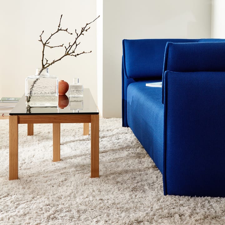 Winwin Couchtisch, glas klar, elfenbein Fogia