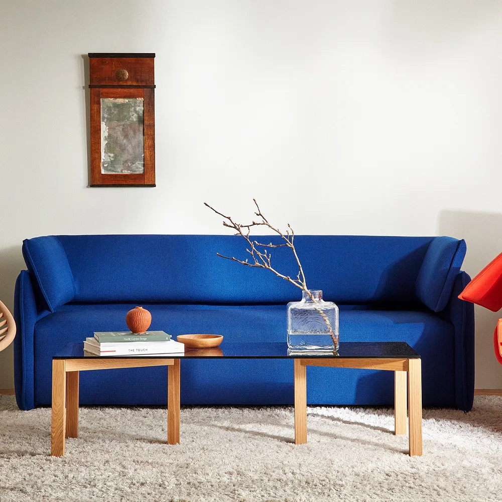 Winwin Couchtisch, Rauchgetöntes Glas, Elfenbein Fogia