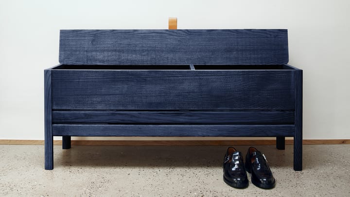 A Line Aufbewahrungsbank 111 cm, Indigo Blue Special Edition Form & Refine