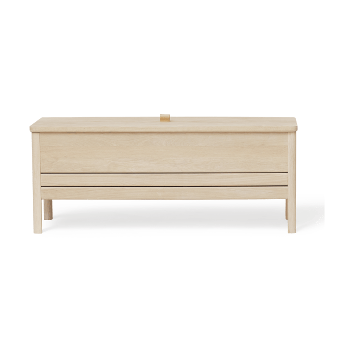 A Line Aufbewahrungsbank 111 cm - Weiße Eiche - Form & Refine