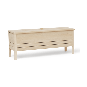 A Line Aufbewahrungsbank 111 cm - Weiße Eiche - Form & Refine