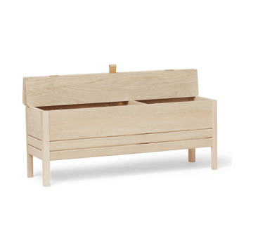 A Line Aufbewahrungsbank 111 cm - Weiße Eiche - Form & Refine