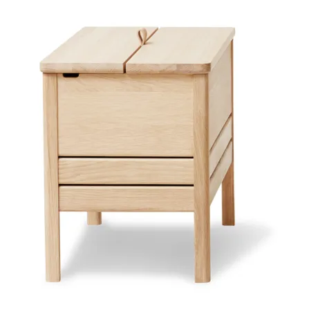 A Line Aufbewahrungsbank 68 cm, Geölte Eiche Form & Refine