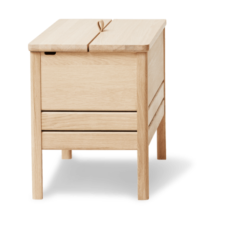 A Line Aufbewahrungsbank 68 cm, Geölte Eiche Form & Refine