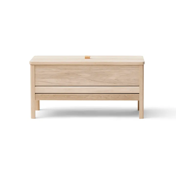 A Line Aufbewahrungsbank 90 cm - Weißes Eichenholz - Form & Refine