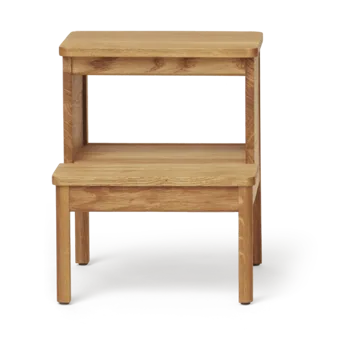 A line runder Tritthocker - Eiche, Ø38x47,5 cm - Form & Refine