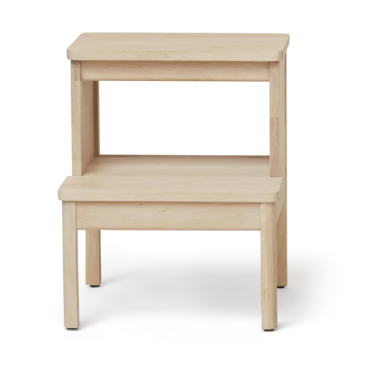 A line Tritthocker, Weiße Eiche Form & Refine