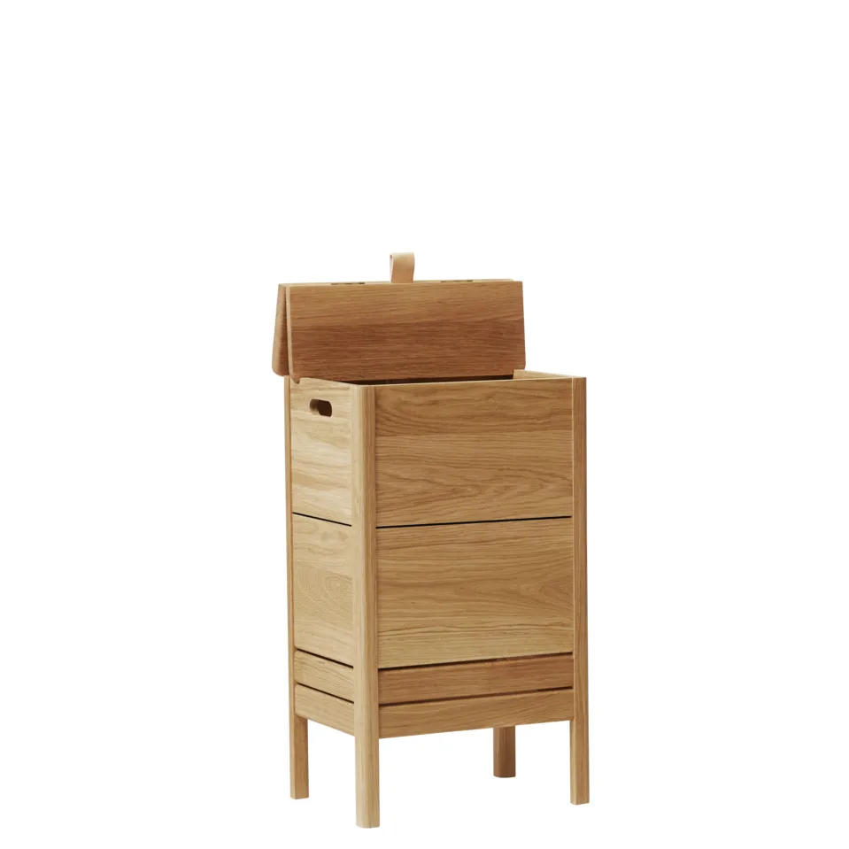 A Line Wäschekorb, Eiche Form & Refine