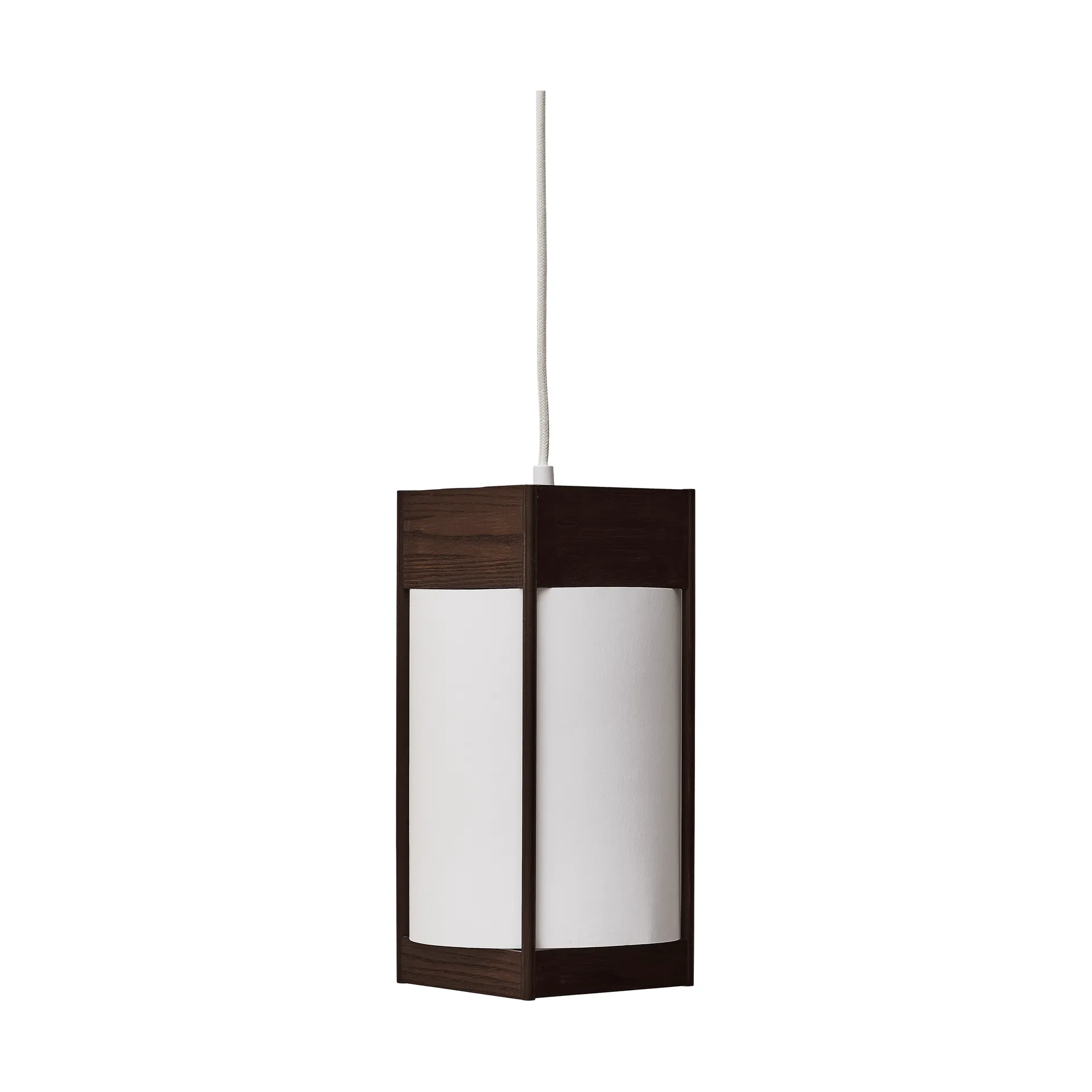 Andon Pendelleuchte, Dunkelbraune Esche, Medium Form & Refine