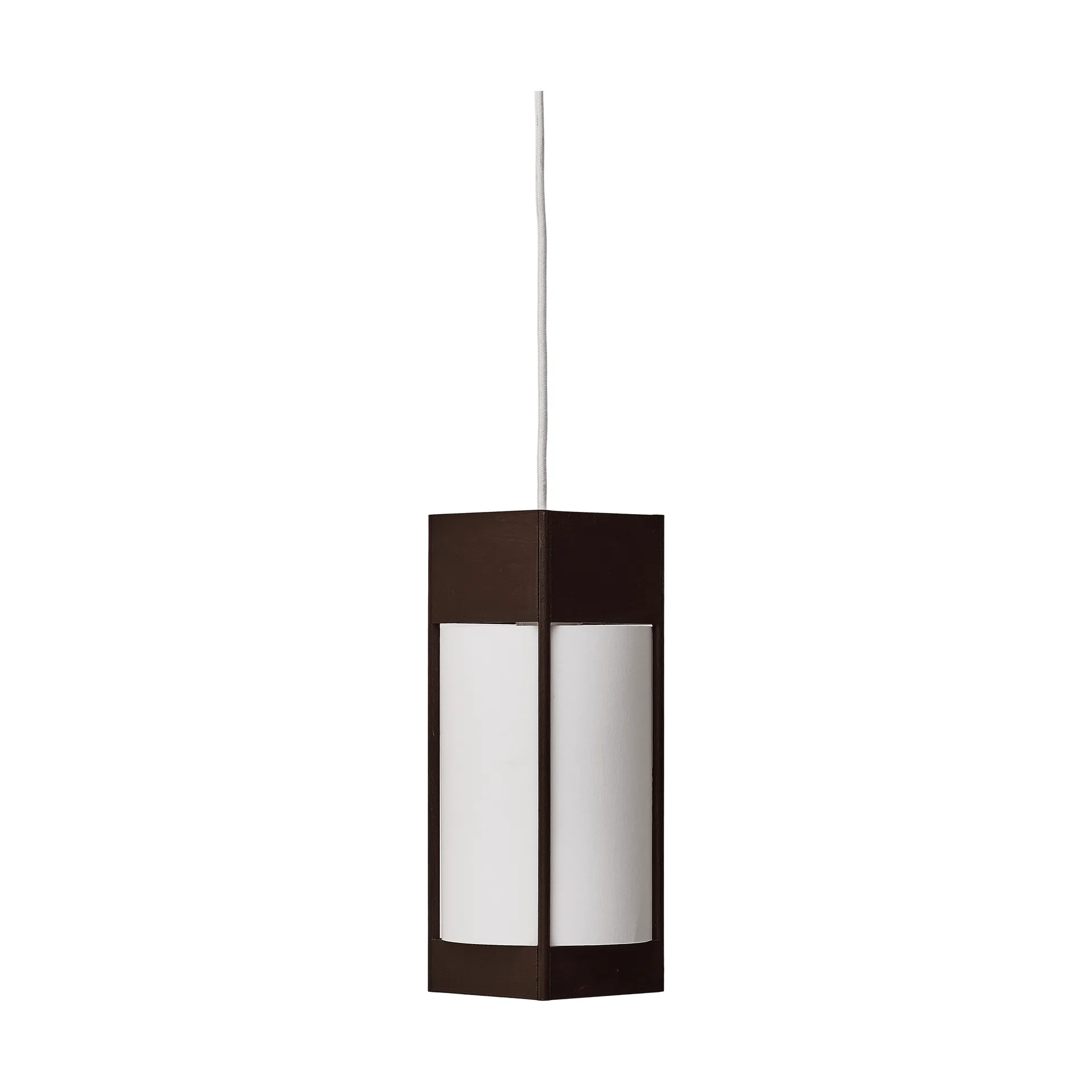 Andon Pendelleuchte, Dunkelbraune Esche, small Form & Refine