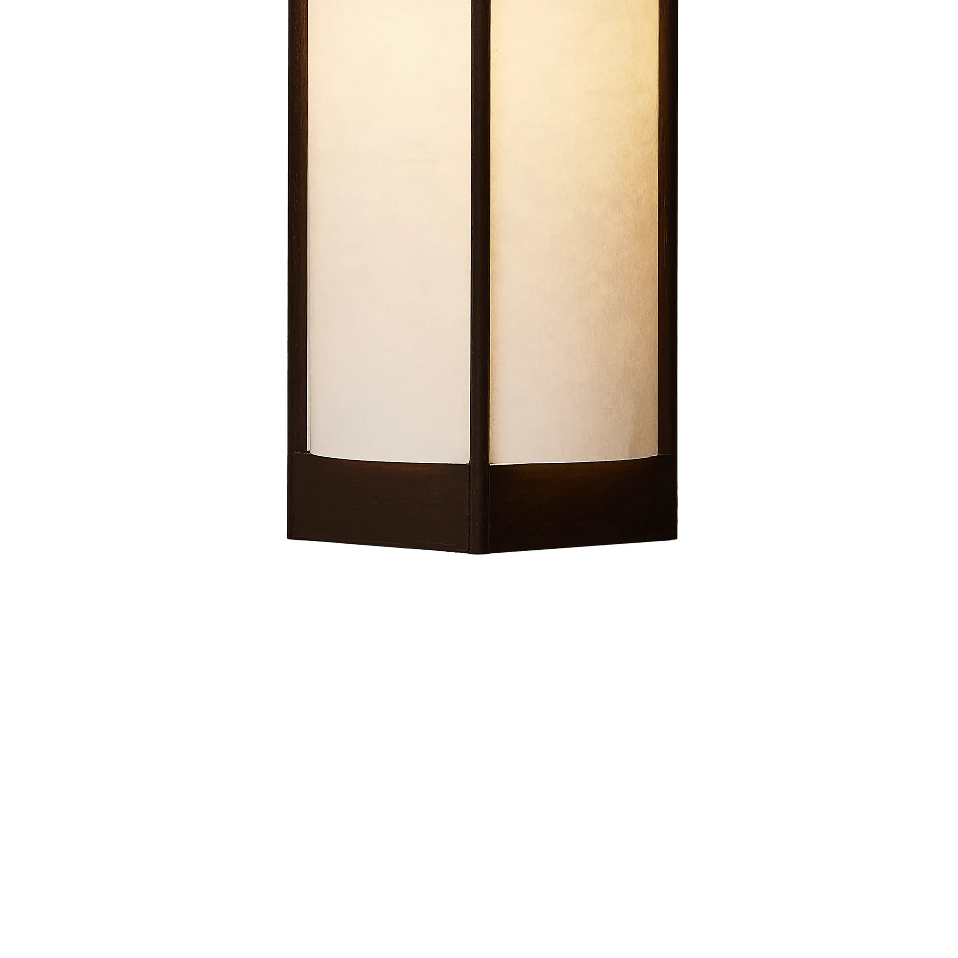 Andon Pendelleuchte, Dunkelbraune Esche, small Form & Refine