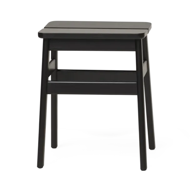 Angle Standard runder Hocker 45 cm, Black, Ø32x46 cm Form & Refine
