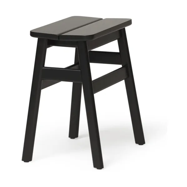 Angle Standard runder Hocker 45 cm, Black, Ø32x46 cm Form & Refine