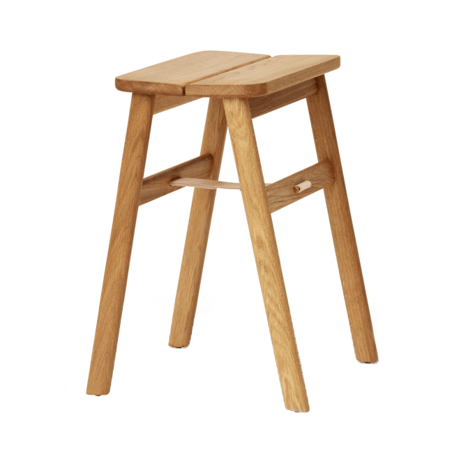 Angle zusammenklappbar Hocker - Eiche - Form & Refine