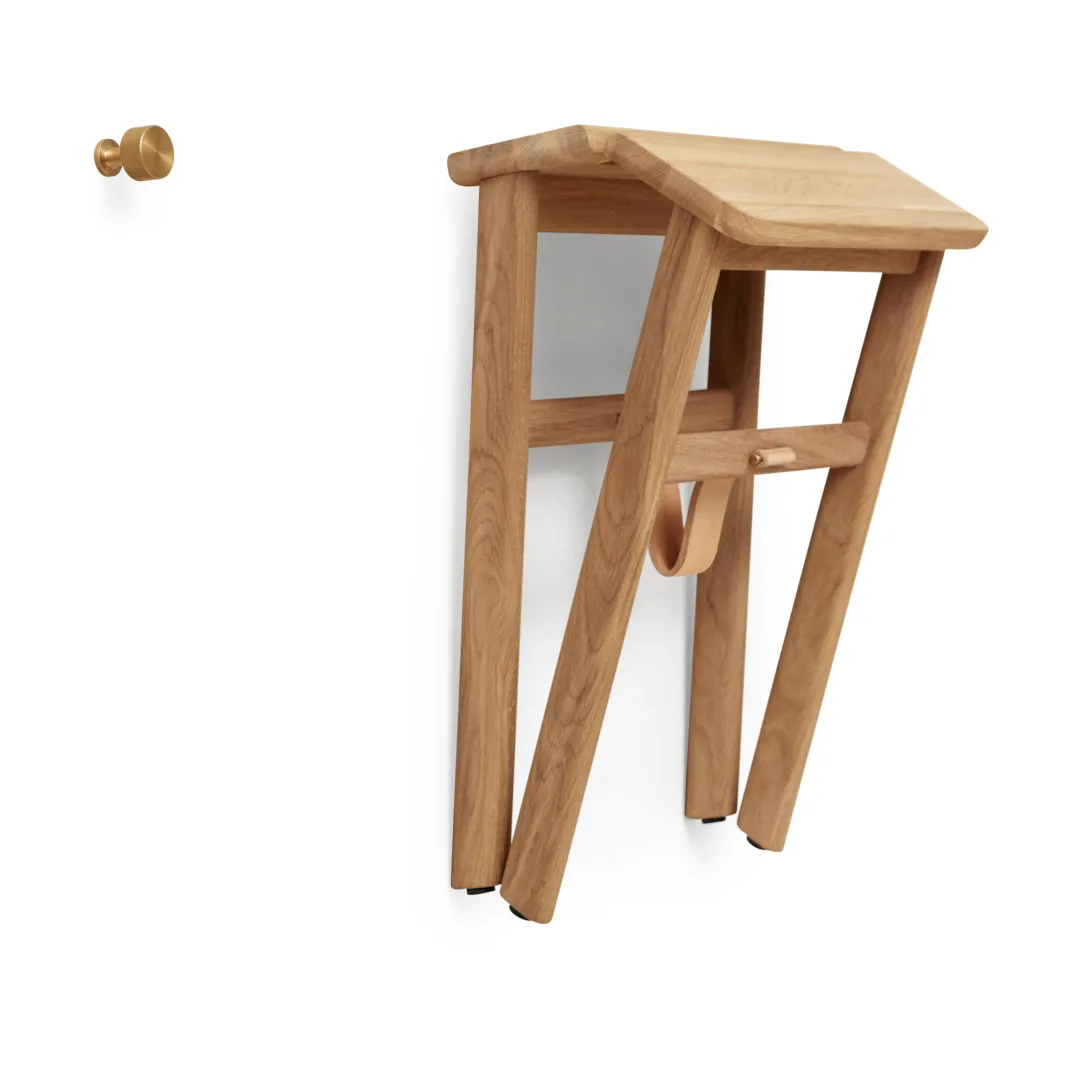 Angle zusammenklappbar Hocker, Eiche Form & Refine
