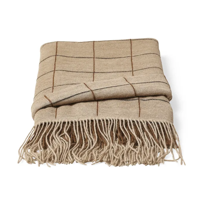 Aymara Decke 130x190 cm, New square brown Form & Refine