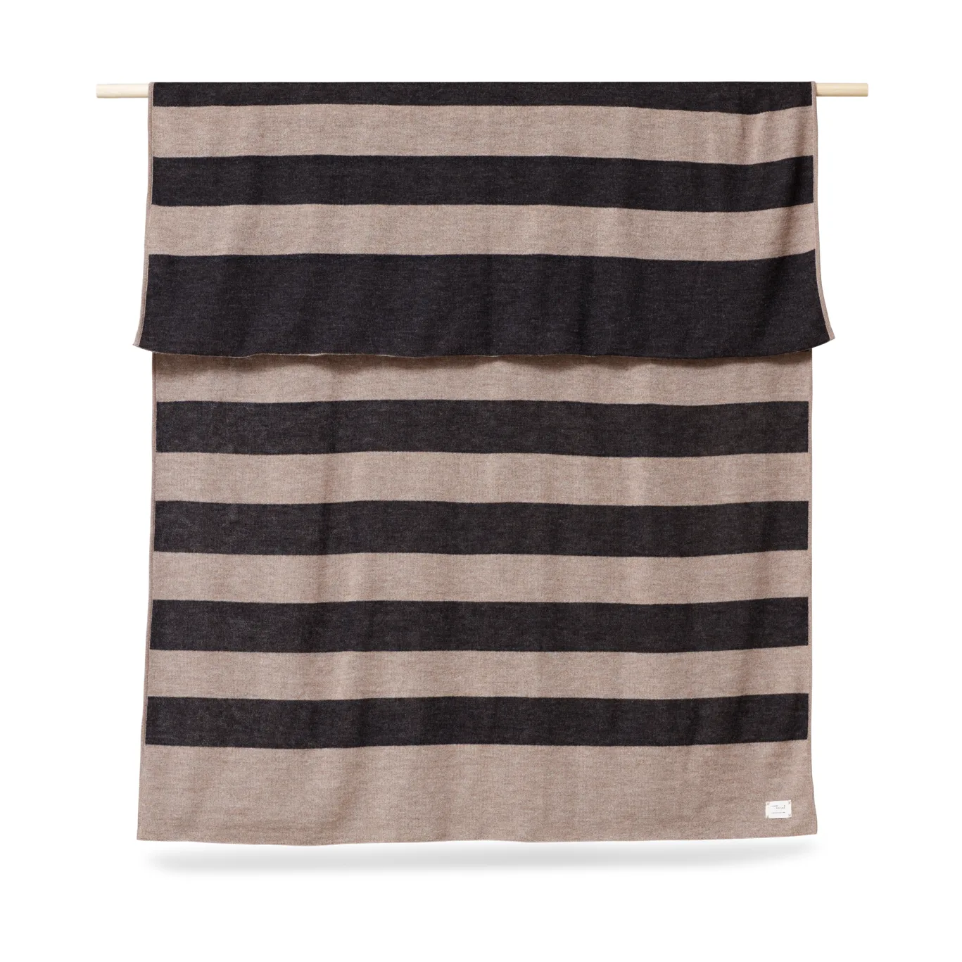 Aymara Decke 130x190 cm, Ribbon Beige-black Form & Refine