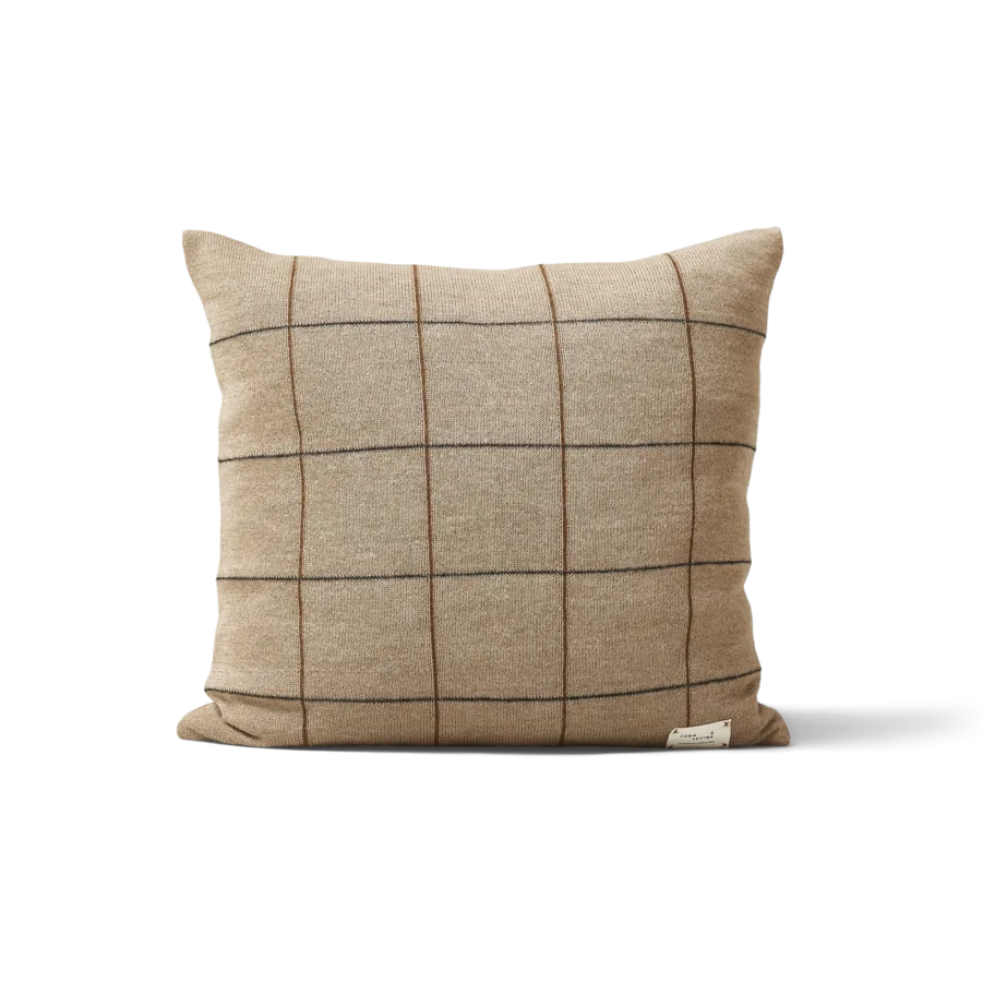 Aymara Kissen 52x52 cm, New square brown Form & Refine