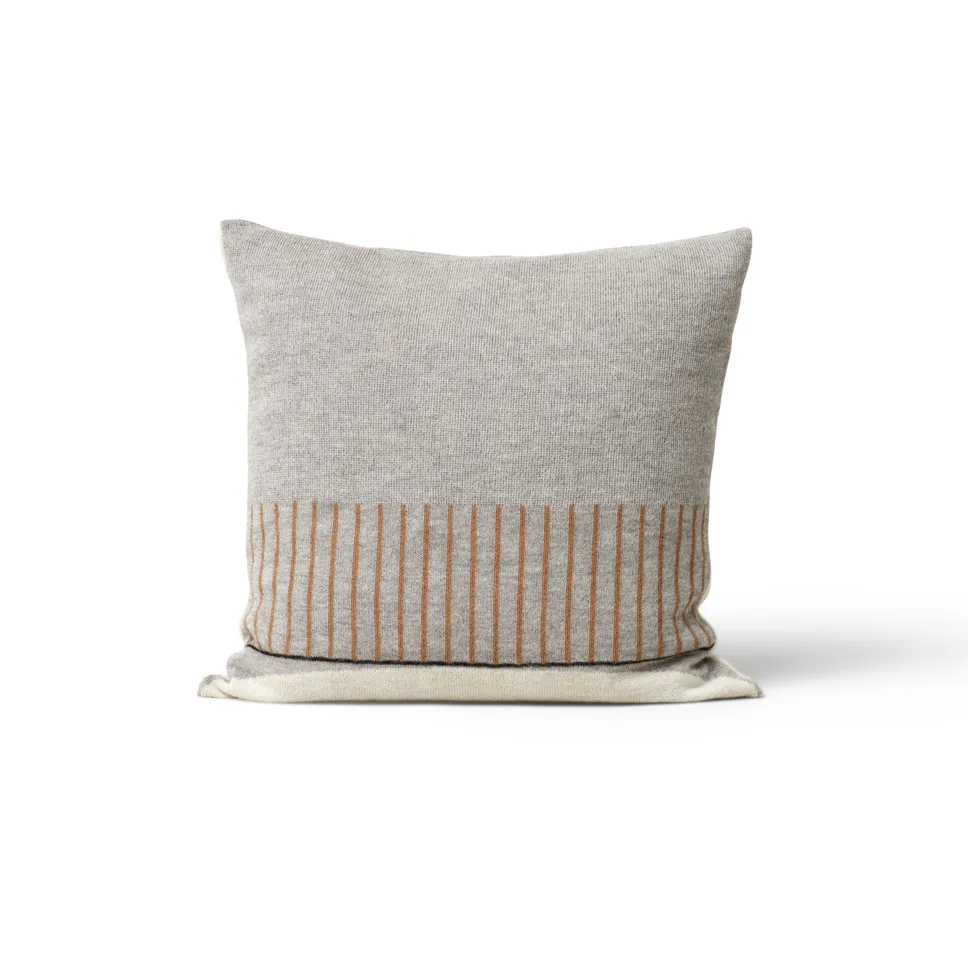 Aymara Kissen 52x52 cm, Pattern grey Form & Refine