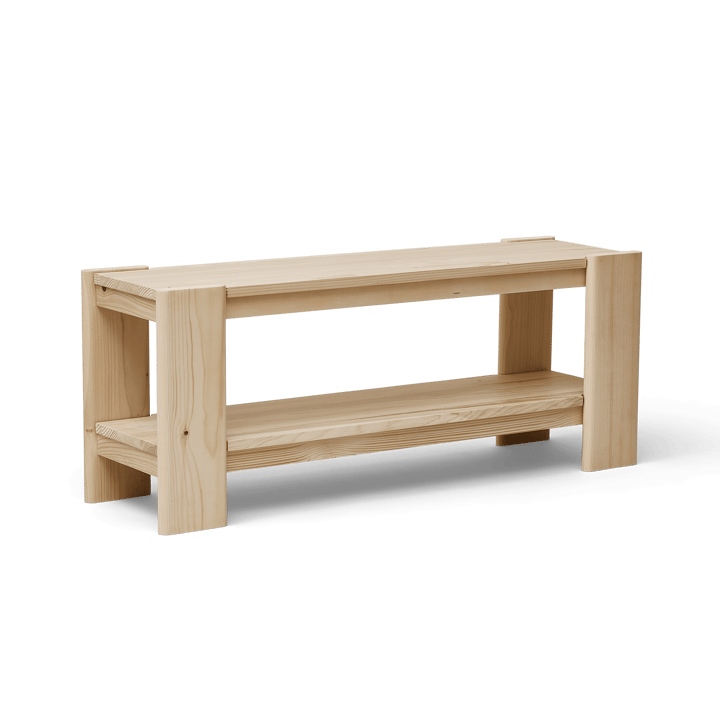 Beam Bank 112 cm, Kiefernholz Form & Refine
