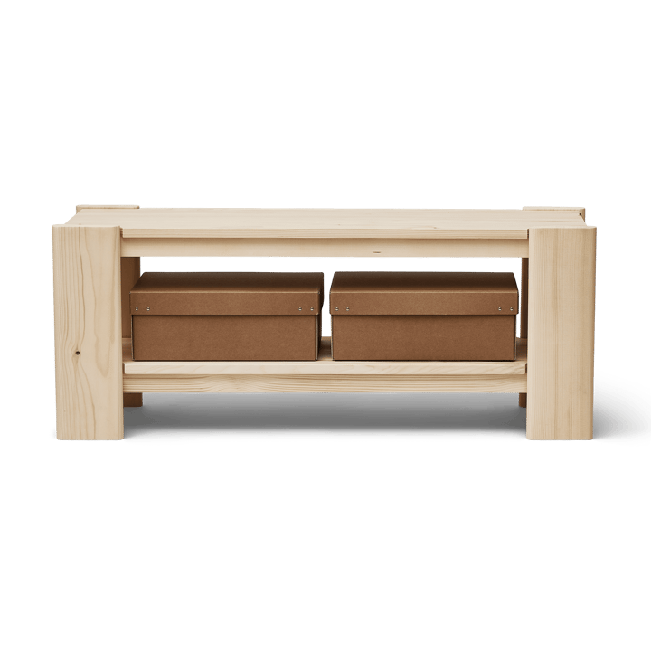 Beam Bank 112 cm, Kiefernholz Form & Refine
