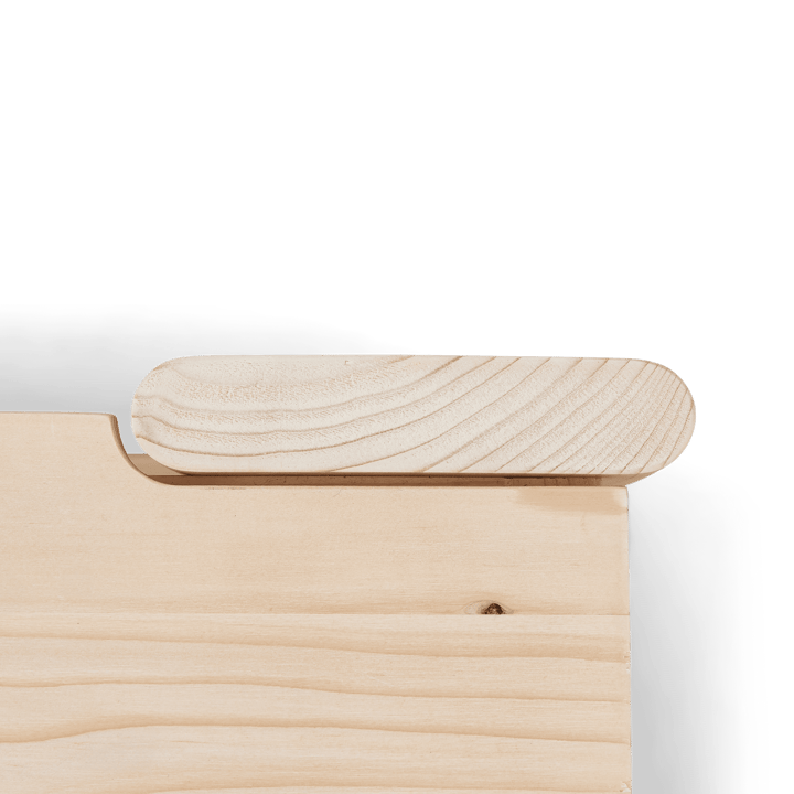 Beam Bank 112 cm, Kiefernholz Form & Refine