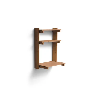Beam Office Shelf Regal mit Schreibtisch - Deep brown pine, 60x90,5x40 cm - Form & Refine