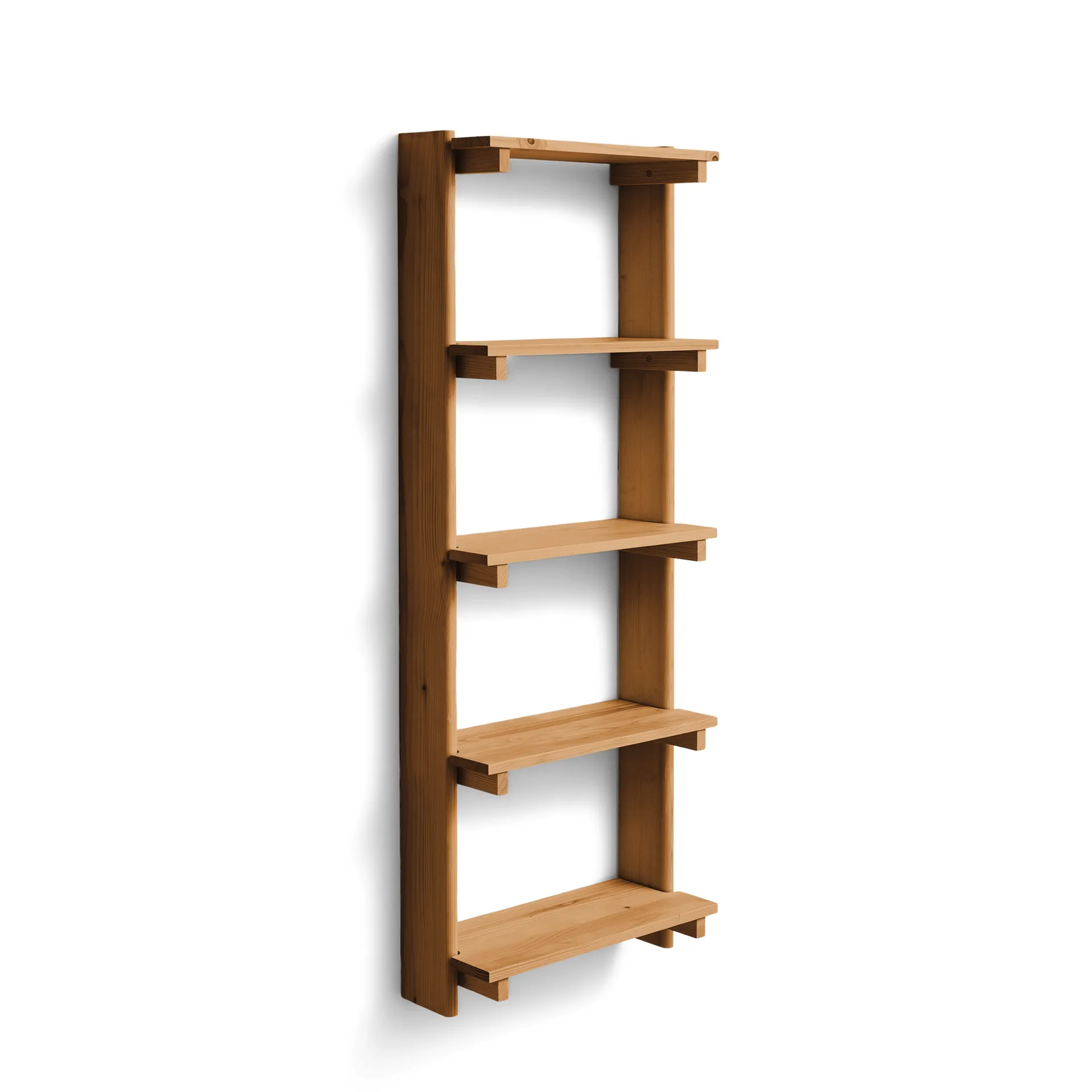 Beam Shelf Wandregal, Deep brown pine, 60x167x25 cm Form & Refine